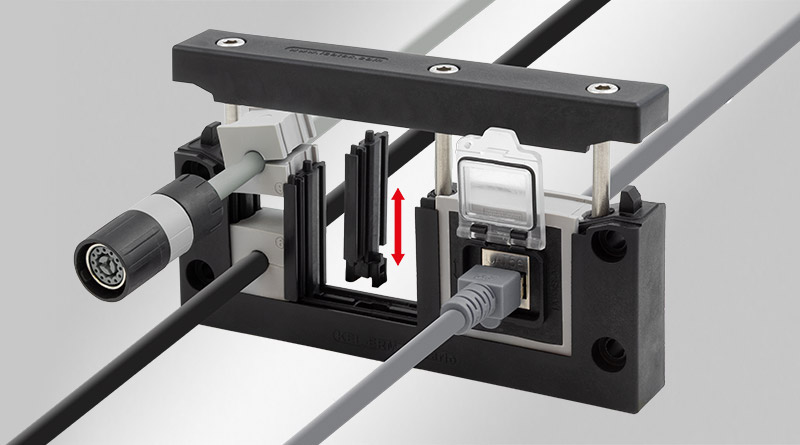 KEL-ERM VARIO | 可分电缆引入框架，采用可调节分隔片