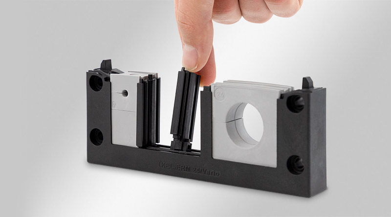 KEL-ERM VARIO | 可分电缆引入框架，采用可调节分隔片