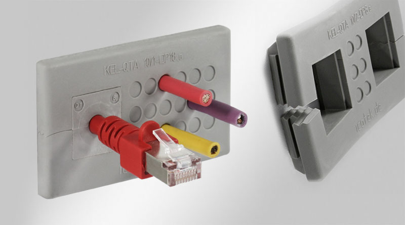 KEL-QTA | 可分卡扣式电缆引入框架