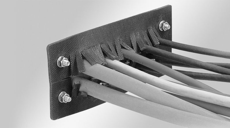 KEL-DPU-BS cable entry plates with fire penetration seals (EN 45545-3)