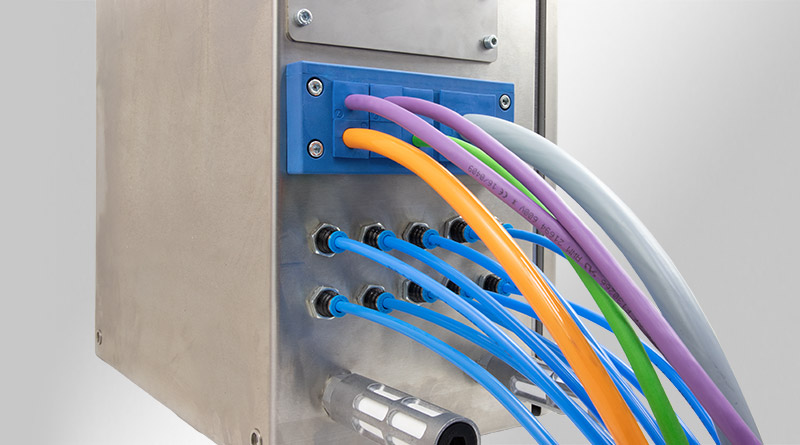 KEL-ER-BL 可分电缆引入框架，适用于食品行业
